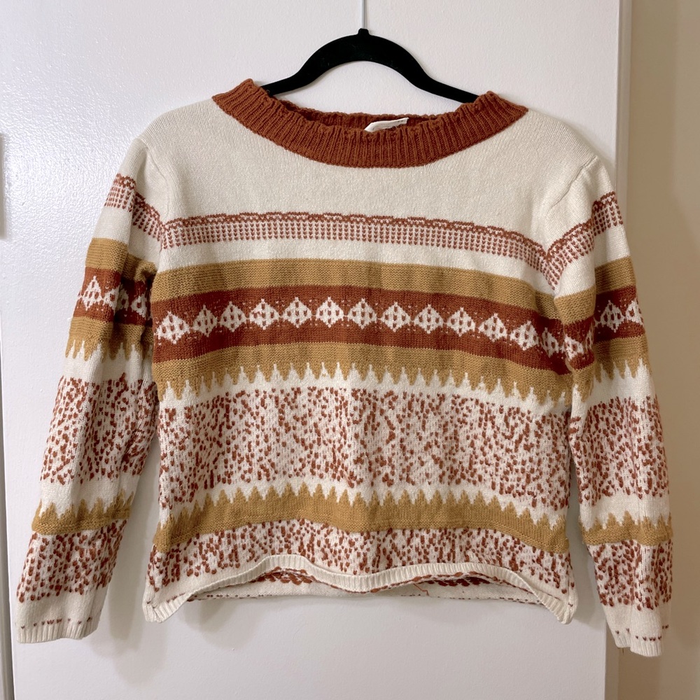 Funky Fall Sweater (size Medium)